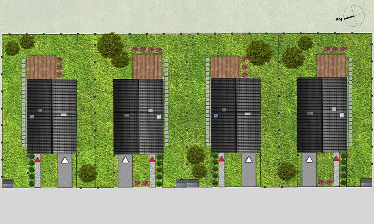 Plan osiedla - Zielone Zacisze w Pruszowicach II